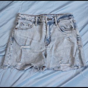 Distressed Jean shorts